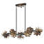 Lampe Gonselle 10 lumières Bronson en Delphine