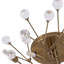 Plafonnier semi-encastré en cristal 10 branches Vintage
