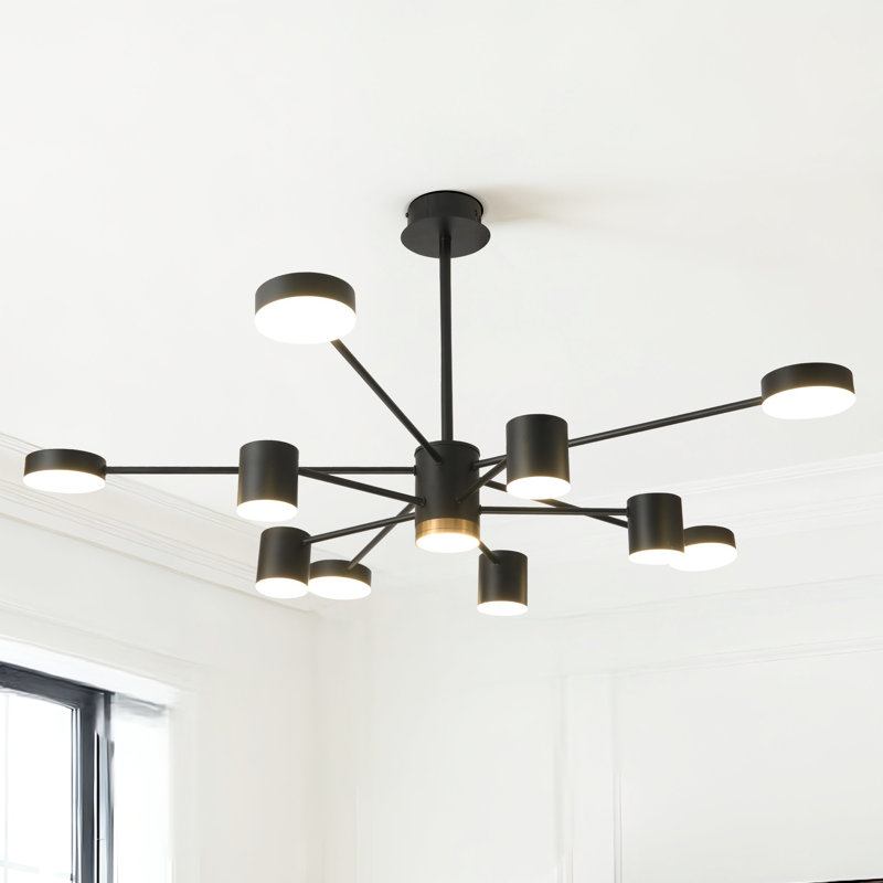 10 - Light Sputnik Chandelier With Led Light