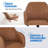 Jobin Modern Swivel Velvet Desk Chair with Armrest-312101712
