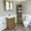Scranton 515mm Single Bathroom Vanity with Vessel Stone Basin-933260285-933260284