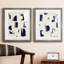 «Fragment Abstraction I», ensemble de 2 reproductions d'art sur toile encadrées