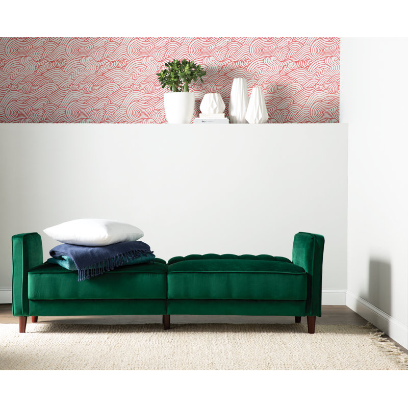 Bosco 3 Seater Sofa Bed Vintage design Multi-functional , Green Velvet