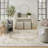 Haydel Oriental Machine Washable Power Loom Polyester Area Rug in Beige-97841384