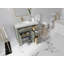 Cambridge 36 In. W X 22 In. D Left Offset Sink Bathroom Vanity In Evergreen With 2 In. Carrara Marble-109006971