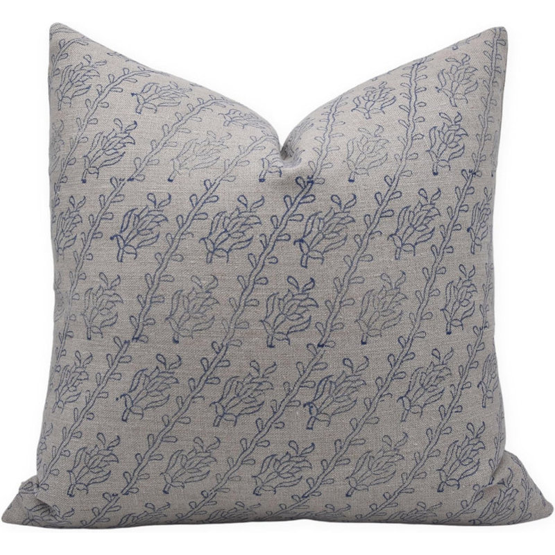 Housse de coussin en lin épaisse fabriquée à la main Fabividine Kiyari pour le salon, taille de chambre à coucher - 26 x 26 pouces