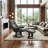 24" W Faux Leather Swivel Push-Back Recliner with Ottoman-121166504