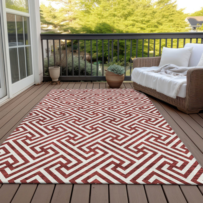Tapis intérieur / extérieur Flamoudi, Rectangle de 10 pi x 14 pi
