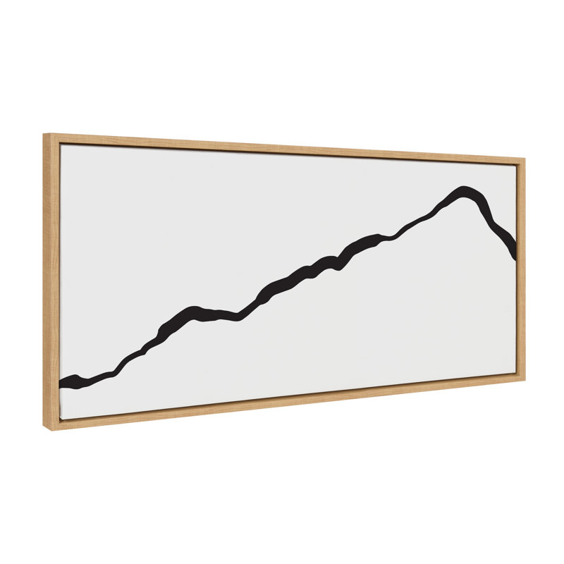 «Elevated Abstract Minimalist Mountain Landscape» par The Creative Bunch Studio, reproduction d'art sur toile encadrée