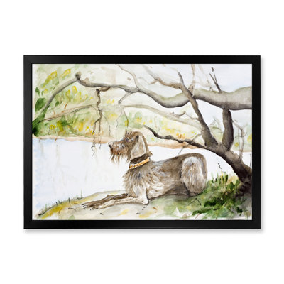 " German Wirehaired Pointer " Painting Print