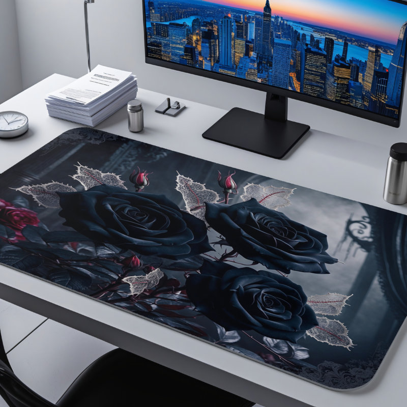 Polyester Desk Pad, 31.5x15.5