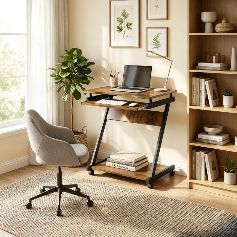 MDF Steel Computer Desk