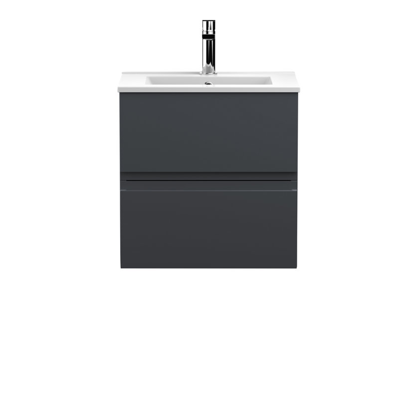 Urban 505mm Single Bathroom Vanity with Basin, Satin Anthracite