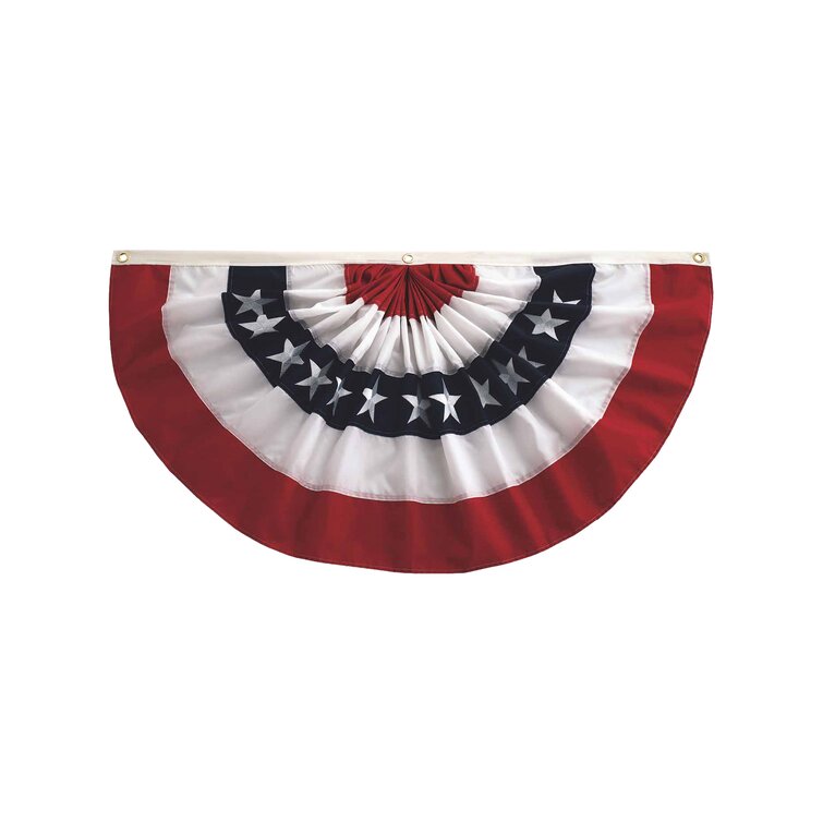 pleated patriotic bunting