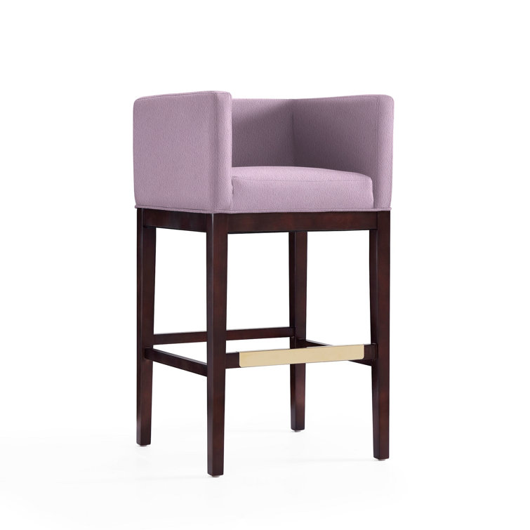 Beeley Upholstered Counter Stool with Solid Wood Frame