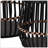S/3 BAMBOO FOOTED PLANTERS 17/14/10", BLACK