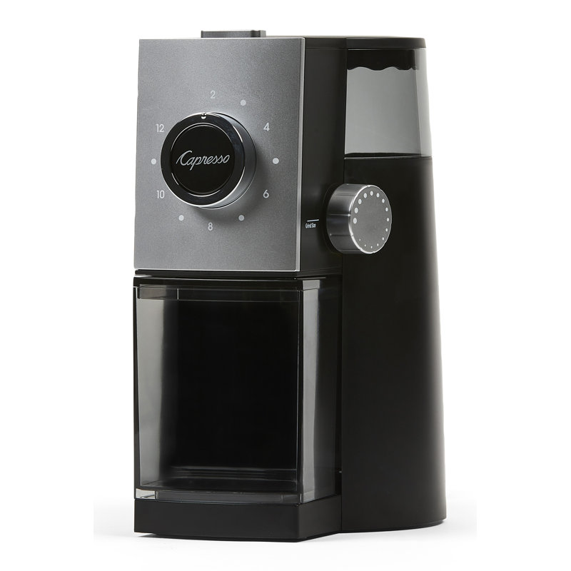Black Electric Adjustable Grind Burr Coffee Grinder