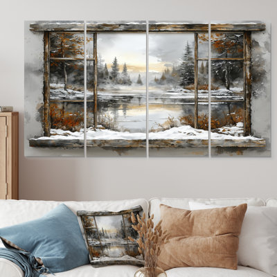 Ensemble de salon Frosty Dawn Winter Winter Scenery I - Winter Landscape Wall Art