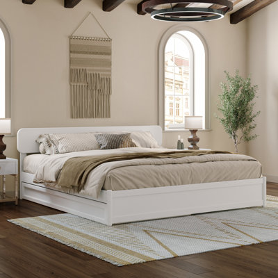 Ause Solid Wood Platform Bed with Matching Trundle