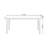 White rectangular rock plate dining table-401686799