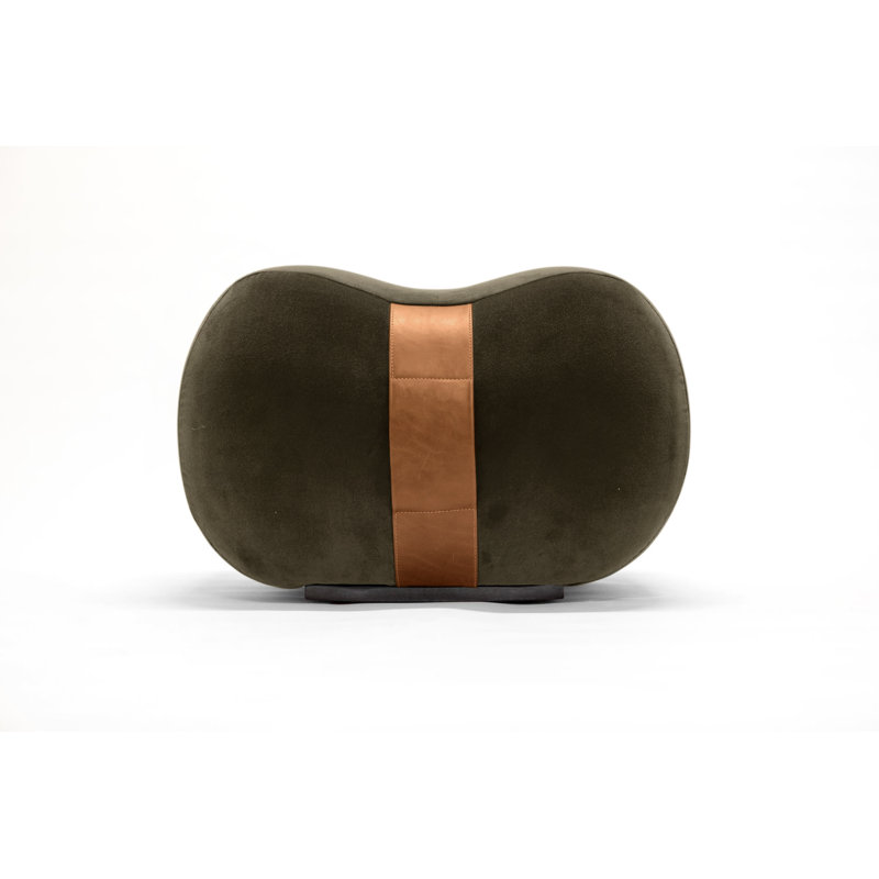Milo Velvet Ottoman, Earth/Chesterfield Velvet