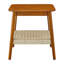Table d'appoint 23 "Mid-Century avec tablette tissée