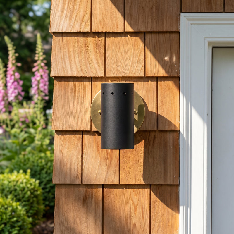 Bellesa Rasha Outdoor Spotlight, Oiled Bronze