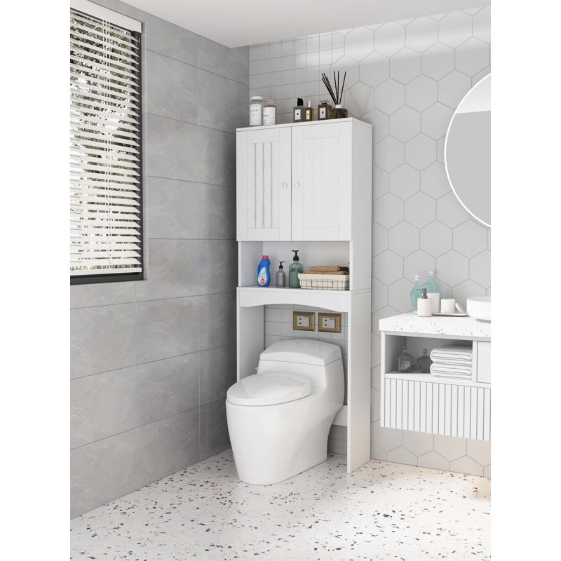 Tablette de salle de bain au-dessus de la toilette