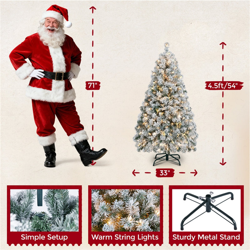 Arbre de Noël artificiel Ericka, Jardin surélevé en plastique