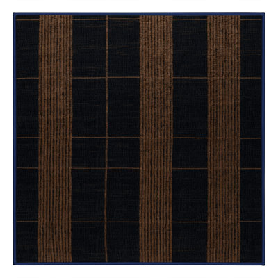 Machine Washable Checkered Gray Area Rug