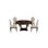 Athena Round Walnut Wood Dining Table