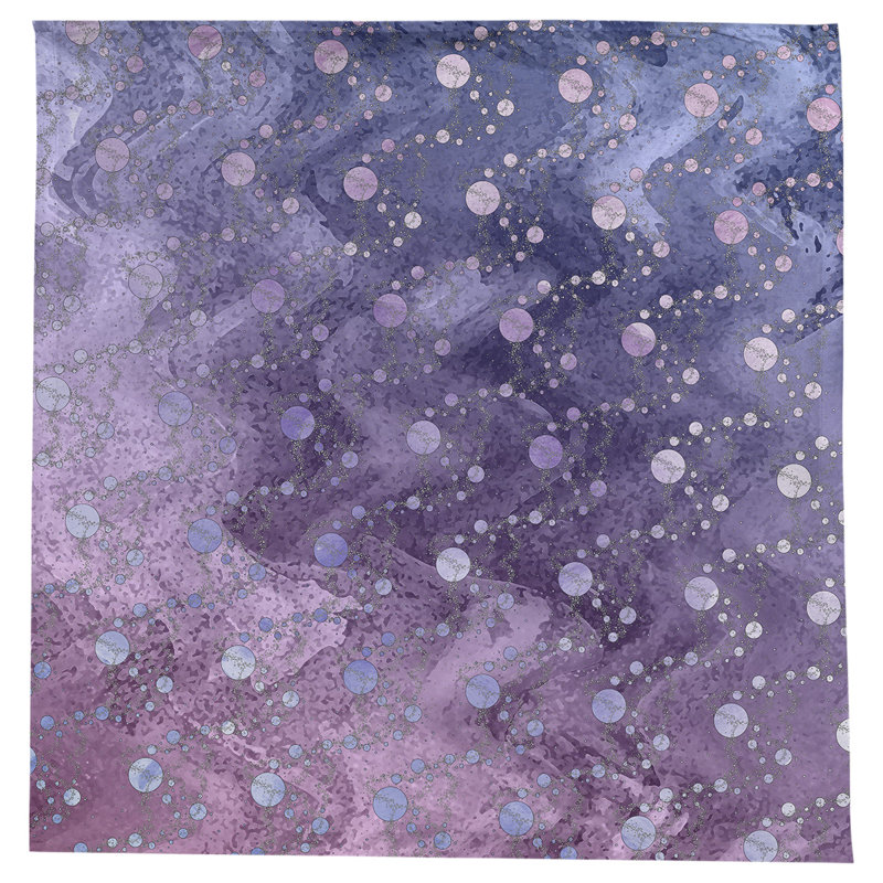 Leffel Abstract Square Tablecloth, Purple/Blue
