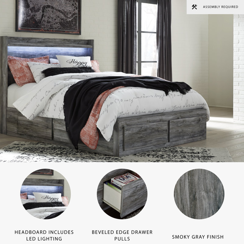 Kaisee Panel Storage Bed, Queen