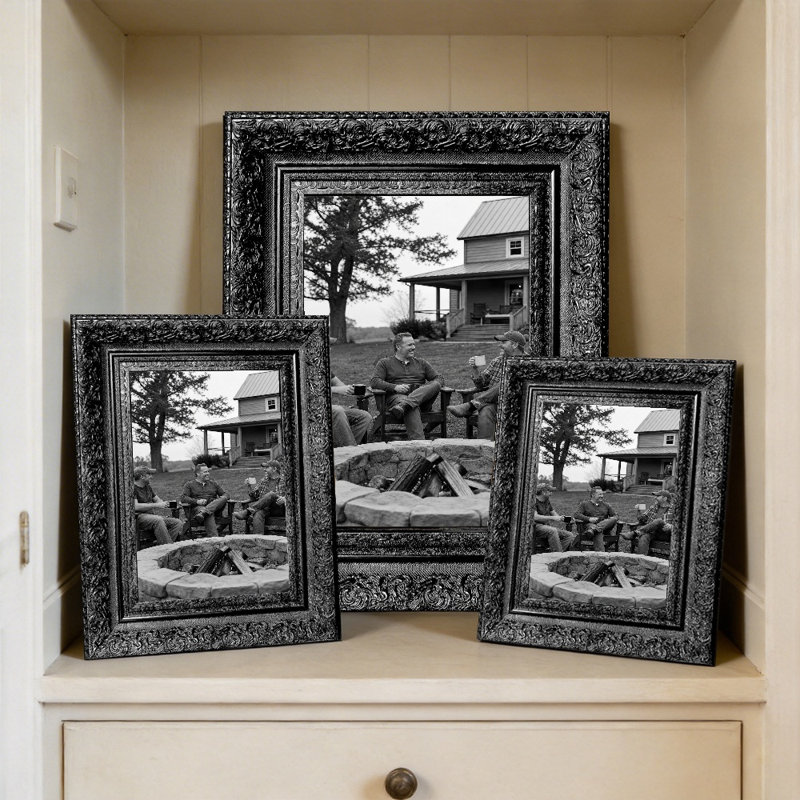 Cadre photo classique noir 5 "x 7" 1PC pour mémoire de voyage, Noir, 1, 5 po x 7 po