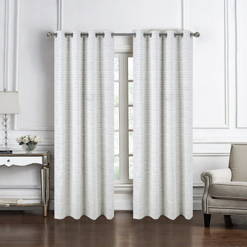 Rideau de fenêtre Kensington, Blanc, L 54 po x L 84 po