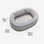  Lit pour chien lavable Donut, gris, taille XL-1591085577