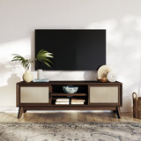Ailia TV Stand Fully Assembled, Media Console for up to 65" TVs