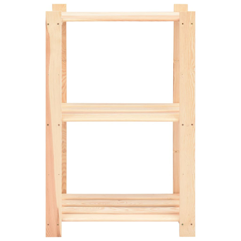 Knapp 90 cm H Solid Wood Etagere Bookcase, 90cm H x 60cm W x 38cm D