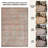 GLN Rugs Traditional Collection - Machine Washable Area Rug, Traditional Washable Rug, Non Slip Washable Rug, Low Pile Chenille Living Room Rug, Bedroom Rug, Kitchen Rug (Multicolor Rug)-1936234579