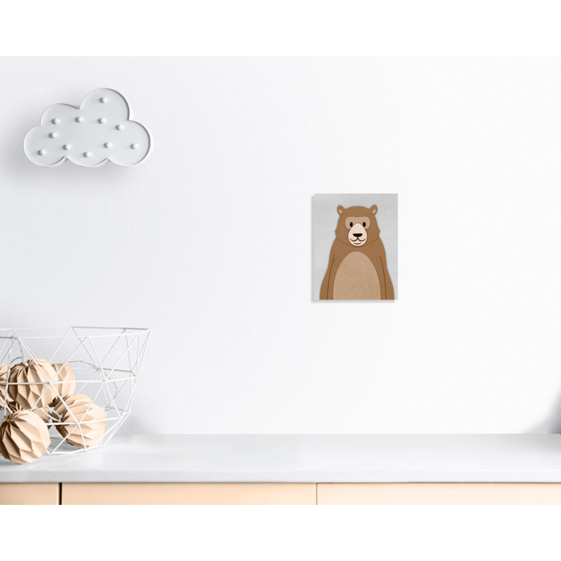 Adhésif décoratif Cheery Bear, H 14 po x l 11 po x P 1,5 po, Toile
