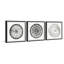 «Circle Bloom Triptych», ensemble de 3 reproductions encadrées sur papier-29534926