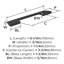 Poignée d'angle noir mat 3-3 / 4 po (96 mm) - paquet de 25-111778358-111778356