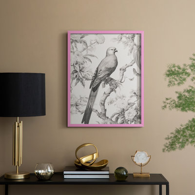 Reproduction encadrée V Vintage Animal Print - bois massif