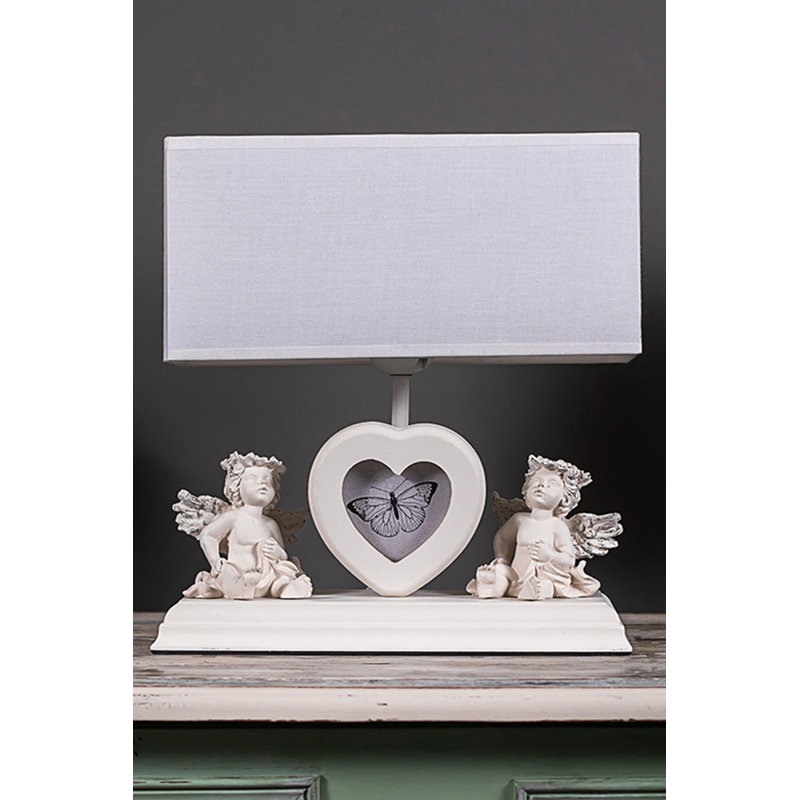 Lampe de table blanche 11 po