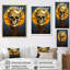 «Happy Full Moon Skull» souriant, reproduction sur toile-1472154654-1472154643