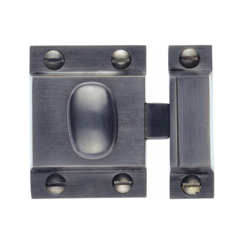Heritage Brass Heritage Cupboard Latch with Oval Turn, Polished Brass