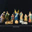 Un ensemble de décorations classiques de la naissance de Jésus