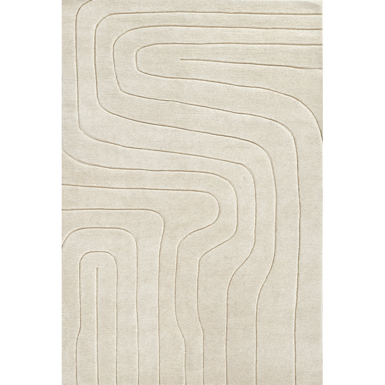 Aelin Geometric Hand Tufted Wool Rug
