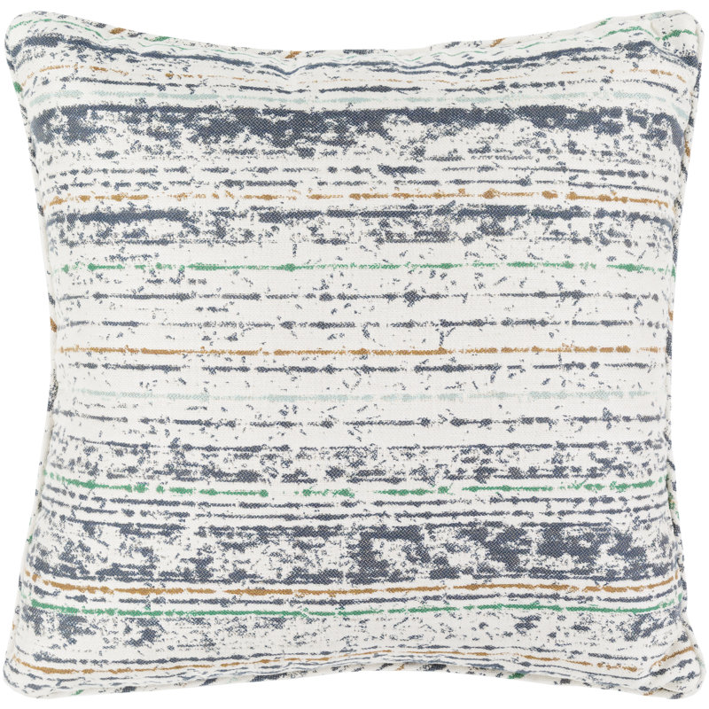 Housse de coussin décoratif, H 16 po x l 16 po x P 4 po, Gris / mousse