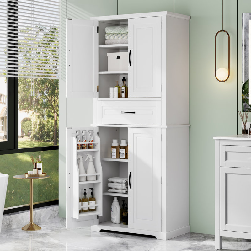 Armoire de rangement multifonctionnelle, Blanc